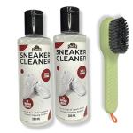 QUICK Nubuck & Suede Shoe Polish Sneaker and Sports Cleaner with Application Brush | 2 x 200 ML Pack| White Shoe Cleaner | Sneaker Cleaner |