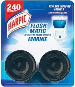 Harpic Flushmatic In-Cistern Marine Block Toilet Cleaner, 100 G