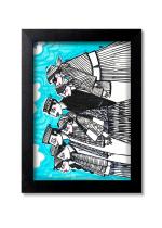 Blue Nexus Uttarakhand Special Wall Poster with Wall Frame Room Art Painting Collection A4 size 10x13