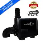 amiciFlo 45W Submersible Water Pump, Sump Pump for Water Removal with Pure Copper Winding Motor 1900L/H Flow Rate and 2.3m Lift, Drain Pump for Cooler Fountain Aquarium