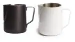 Dynore Stainless Matte Black/White Milk Jug 600/800 ml Of Each- Set of 2