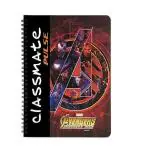 Classmate Pulse Spiral Notebook - 240 mm x 180 mm, Soft Cover, 200 Pages, Unruled