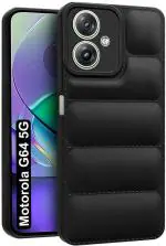 Fashionury Back Cover for Motorola G64 5G, Motorola Moto G64 5G (Black)