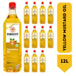 Pinkcity Wellness Filtered Groundnut Oil 12 Litres | Peanut Oil | Wood Pressed | 1 Litre x 12 Bottles