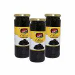 ENTREE Olives Black Slices 440gms Jars (Pack of 3)