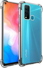 Hot Selling Back Cover for Vivo Y30 | Vivo Y50 | Mobile | Plain | Case | Cover |Transparent | Grip Case | Silicon | Pack of: 1