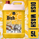 BLISS & BLUSH Dishwash Liquid 5 Liter Yellow Fragrance | Non-Toxic, Plant Based | Removes Tough Grease, Soft on Hands