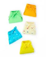 SuperBottoms BASIC Cotton Nappy | 100% Pure Cotton | Breathable & Super Soft | Small (Pack of 5) | 0-9 months |