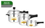 Greenchef Favourite Combo 2L+3L+5 L Induction Bottom Pressure Cooker And Pressure Pan (Aluminium)