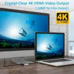 MXP 5105A-HVMST Type-C to HDMI / VGA MST Adapter