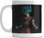 Shieldsmore Dragon Ball Z Goku Printed Ceramic 325 ML White Design 2 Ceramic Coffee Mug (325 ml)