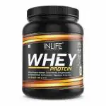 Inlife Whey Protein Powder With Isolate Concentrate Hydrolysate- 400 Grams (Vanilla) Whey Protein