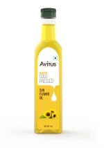 AVITUS Sunflower Oil I Cold Pressed Surajmukhi Tel I 100% Pure and Natural Virgin Unrefined I Chemical-Free, Edible Grade I Delicious & Healthy I for Daily Use and Cooking - 1000ml