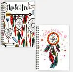 Whats Your Kick Follow Your Dream Inspired A5 Set of 2 Soft Cover Notebook 80 GSM Wiro Binding Notebook Single Line 160 pages Stylish Notebook D19