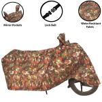 Kappihun-Suzuki Hayate EP BS6- Water Resistant | Dustproof | UV Protection Motorcycle / Bike Body Cover With Mirror Pockets & Lock Belt (Red)