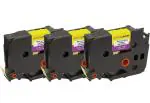 HAIDERY HARDWARE AUTM Printing Saver Multicolor Tze631 Tze 631 Compatible Label Tapes for Brother P Touch PT-1000 1005 1010 3600 9600 D210 D210VP D400 D450VP D600VP Label Makers (12mm x 8m)( Pack of 3)