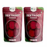 Bliss of Earth 200gm Beetroot Powder For Juice Eating Face Skin Whitening, Natural Dehydrated Chukundar Powder Pack of 2