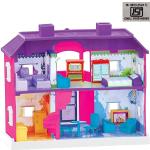 Khyali Dream Palace Doll House | Play Set | Girls Doll House | Play Set with Accessories | Dolls with Furniture | My Country Doll House Play Sets with Living Room , Bed Room, Bath Room, Dining Room | Role Play Set Age for 3-8 Years (24 Piece Doll House)