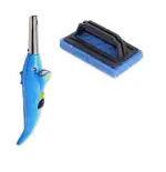 Blue Wonder Dolphine Shape Electric Gas Lighter With Cleaning Home and Office Tile Brush and Multicolour, Pack of 2