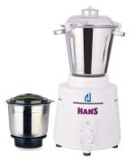 Hans Brands Dominar 1400 Watts 2 Hp Commercial Mixer Grinder 100% Copper Motor 2.5 Litre And 1 Litre Stainless Steel Jars Heavy Duty Color White