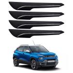 Oshotto (BP-04) Car Black Rubber Bumper Protector/Corner Moulding Compatible with Tata Punch -(Set of 4 pcs)