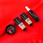 DAIMANPU Compact, Foundation, Fixer Makeup Combo for Ladies (Pack of 4)