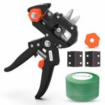 Green Whisper Grafting Tool,Fruits Trees Plants Pruning Shearing Machine with Grafting Tape-1 Inches