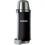 BOROSIL Hydra Thermo 1000 ml Flask - Black 1000 ml Bottle (Pack of 1, Black, Steel)