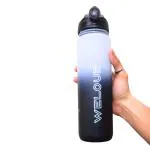 Welour Glass Time Marked Motivational Water Bottle - 1000 Ml