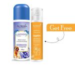 Altressa Lavender Prickly Heat Cooling Pet Powder 140gm Relaxing For dogs & Cats With Free Sapphire Pet Spray Odour Remover 100ml (BUY 1 GET 1 FREE)
