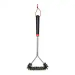 Weber Black Stainless Steel Three-Sided Grill Brush 18 inch