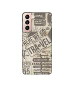 Casotec Travel Design 3D Printed Hard Back Case Cover for Samsung Galaxy S21 / S21 5G