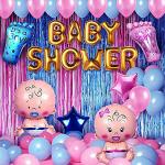GROOVY DUDZ Baby Shower Combo Decorations Set Godh Bharai Decoration - (50Pcs)