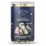 Healthy Treat Roasted Makhana- Himalayan Salt and Black Pepper 70 gm | Gluten Free | Vegan | Healthy Snacks