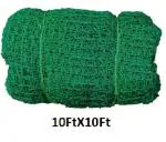SPORTSDALE 2.5 mm Cricket Batting Practice Net Regular Training Netting for Outdoor Backyard Ground Sports (2.5mm Thickness) (10FtX10Ft, Green).