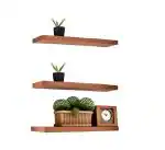 RF Emporium Wall Mounted Floating Shelf | Wall Rack Shelves and Bedroom Home Decoration Shelf for Living Room (Large, Set of 3, White) Engineered Wood