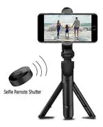 3in1 Bluetooth Selfie Stick With Bluetooth shutter Foldable Mobiles Video Stand In Gimbal Mobile Holder Vlog Maker Extendable Handheld Tripod Monopods