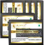 Badahair Handmade Activated Charcoal Soap Combo, 100 G (Pack Of 6)
