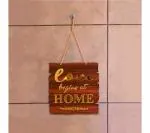 Future Works Square Wood Sign, Tin Sign-Welcome Love Begins at Home, Front Door Decoration, Wall Decoration - Door Hanging, Wall Hanging, Welcome Sign, Wall Art (14x14 Inch) - Home Decoration Items