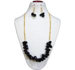 JAYA VISION ENTERPRISES Gemstone Black Agate Root Chakra Necklace