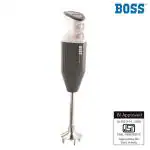 Boss B126 Genius Hand Blender with Chopper, 4 blades, Chutney Jar & Chopper Attachment, 180 Watt, Grey