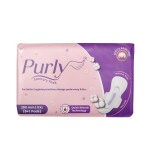 Purly Cotton Sanitary Pads, Wide Back Wings, Extra Large Pads, Quick Absorption Pads, Pack of 8