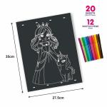 TIME 2 TOYS Coloring Book Black Page