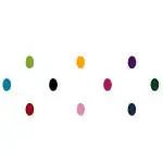 Comet Busters Multicolor Oval Shaped Bindi For Women