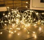 LTETTES Warm White LED Silver Wire USB Powered Fairy String Lights 10 Meters and 100 Lights
