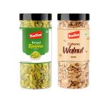 YUM YUM Dry Fruits Combo Pack 500gm Raisins & Walnut Kernels- Kishmish & Akhrot Giri (250g x 2)