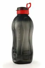 SOPL-Oliveware Jumbo 2 Litre Water Bottle, 100% Leak Proof, BPA Free Premium Plastic Bottle, for Home & Office, Sturdy with Holder, Pack of 1 - (Black_Red)