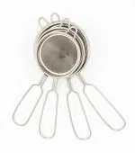 i WARE KkitchenCare Conical Wire Handle Tea/Coffee Strainer (7.5, 8.3, 9.2 & 9.6cm) - Set of 4