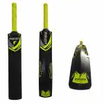 Forgesy Black and Multi-Color Hard Plastic Cricket Bat