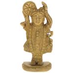 Idol Collections Golden Brass Lord Shrinathji Idol